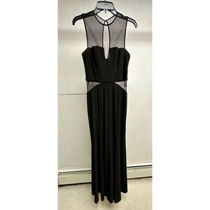 Black Dress with Sheer Details